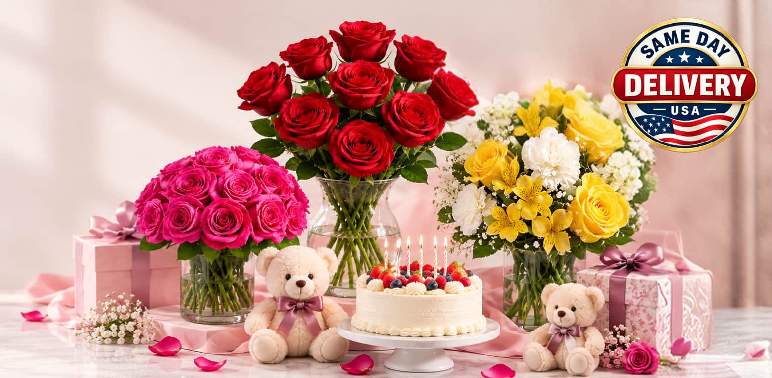 Same-day flower delivery across the USA