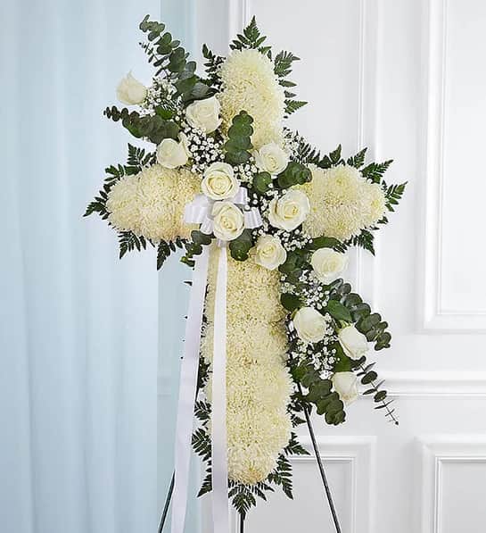 White Standing Cross